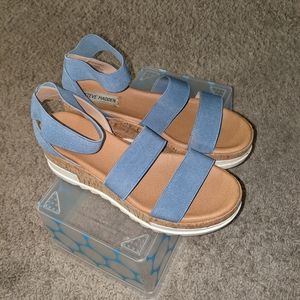 Steve Madden corkscrew platform sandals